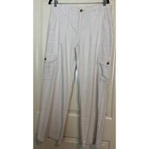 Roxy Come And Chill Mid-Rise Cargo Pants Sz XL lyocell linen cotton NWT $74